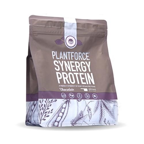 Plantforce Protein Chokolade Synergy 400g - Økologisk Delikatesse