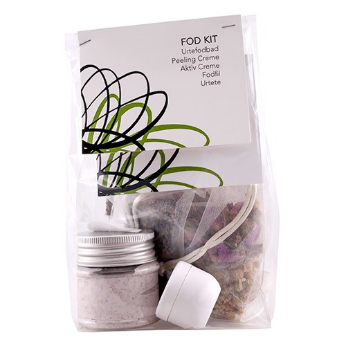 Fod Kit Urtefodbad, Peeling Creme, Aktiv Creme, Urtete & Fodfil   1 Pakke     fra Fischer Pure Nature