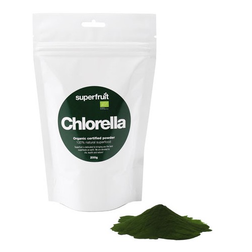 Chlorella Pulver ø   200 Gr fra Superfruit