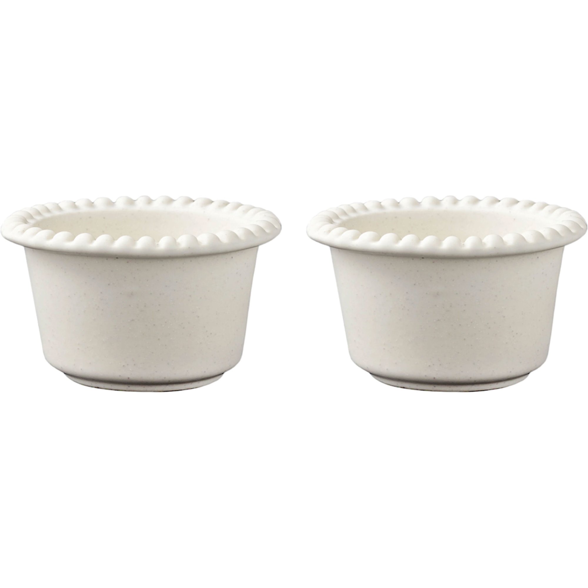 Daria 12 Cm Serveringsskål 2 Stk, Cotton White fra Potteryjo
