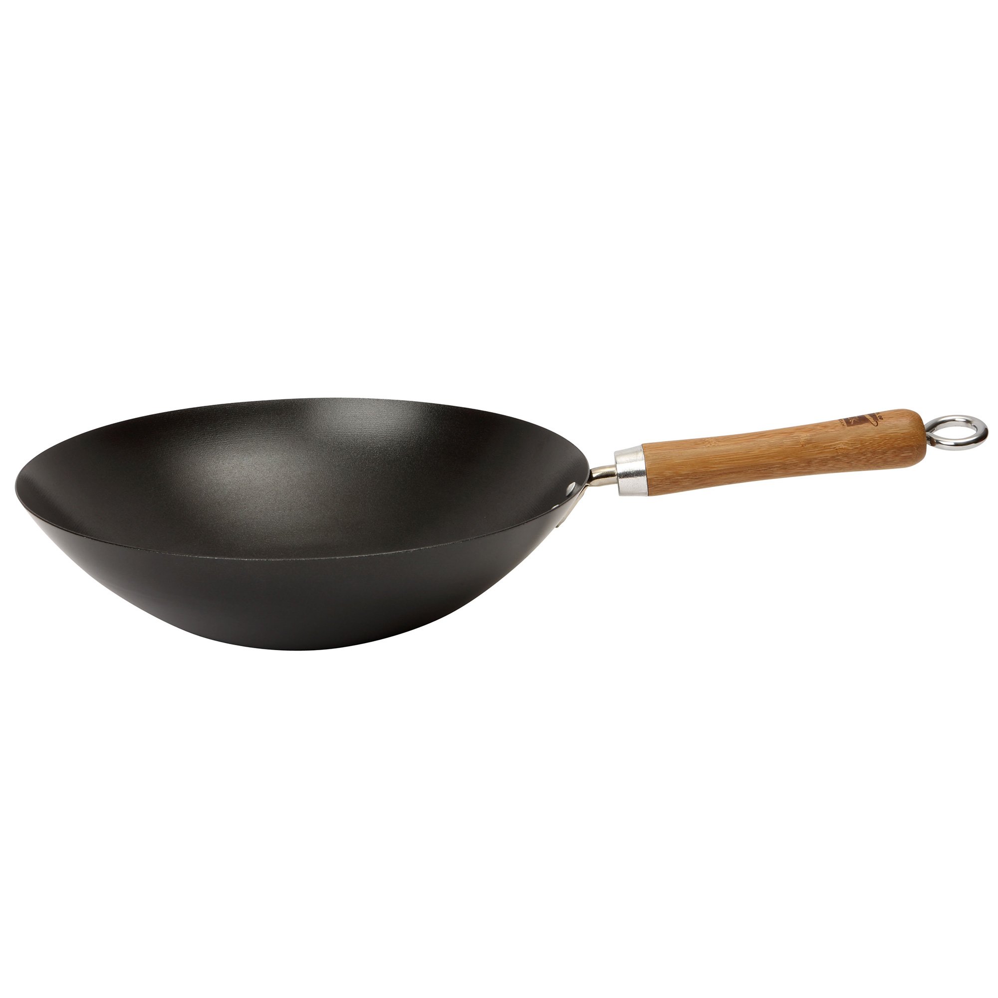 Ns Kulstål Sort Wok 30 Cm. fra Dexam