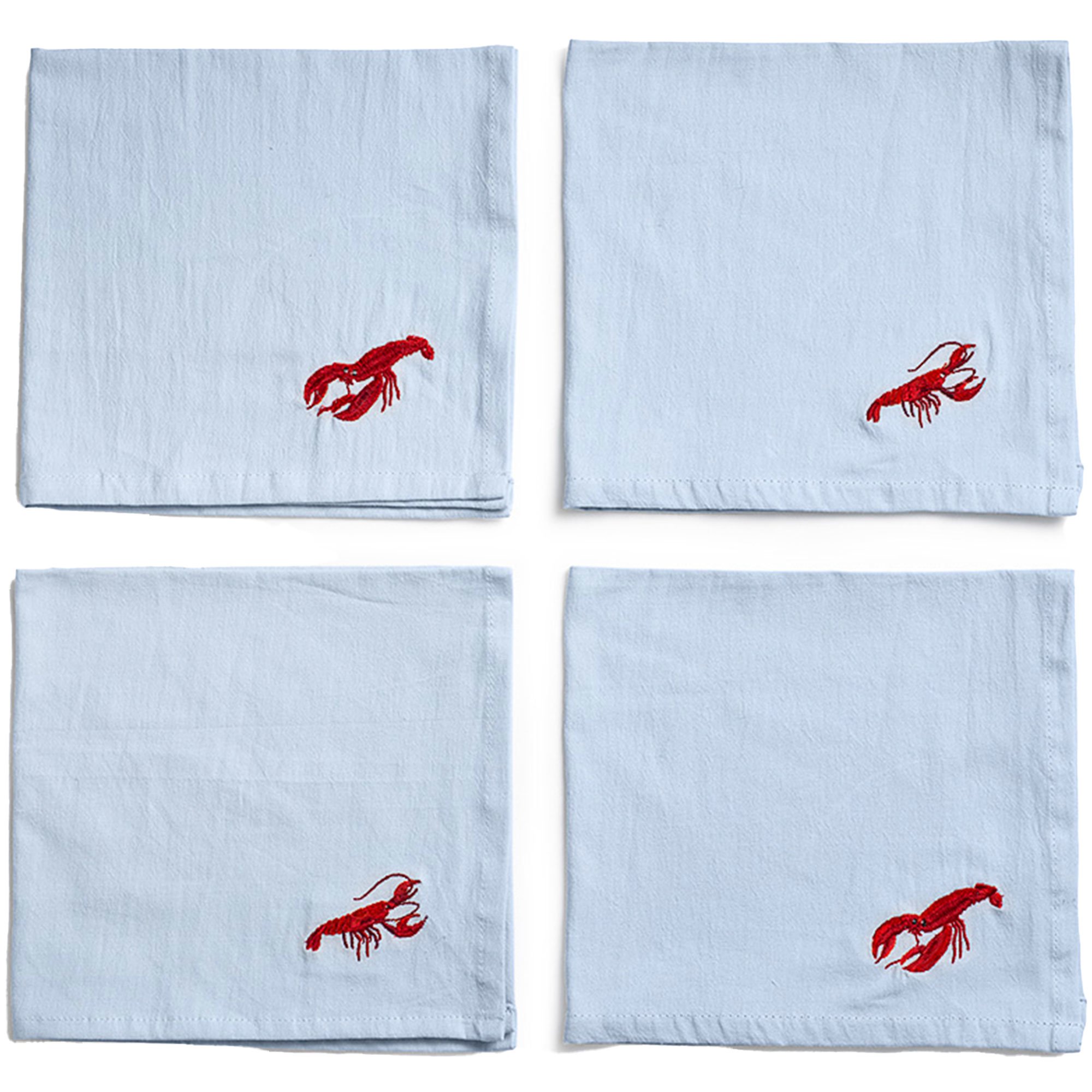 Crayfish Servietter 40 X 40 Cm, 4 Pak fra Midnatt