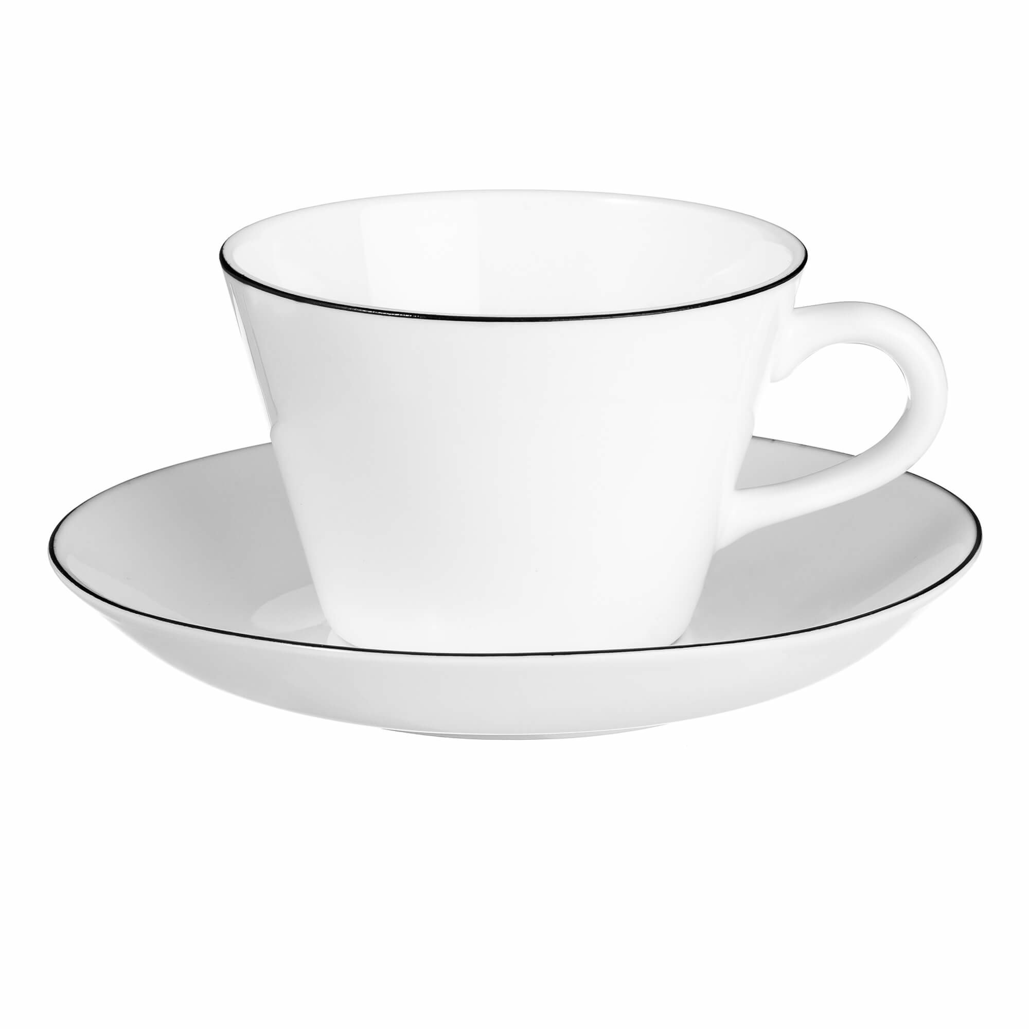 Natur Snehvid Kaffekop Med Underkop, 15 Cl fra Gustavsberg