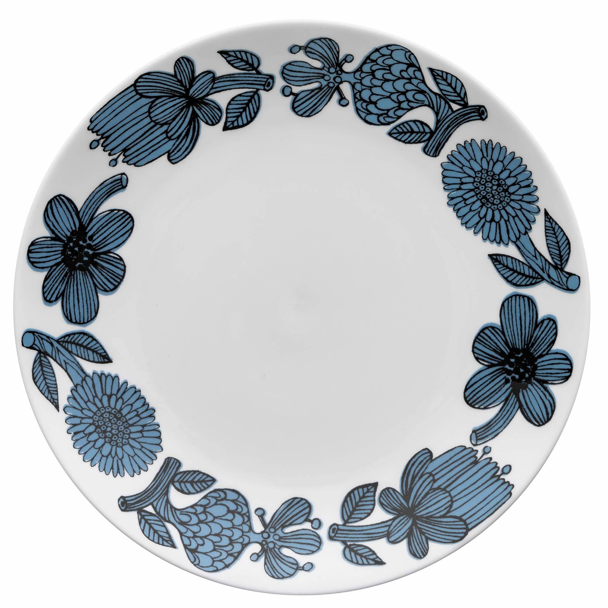 Blå Aster Tallerken, 22 Cm fra Gustavsberg