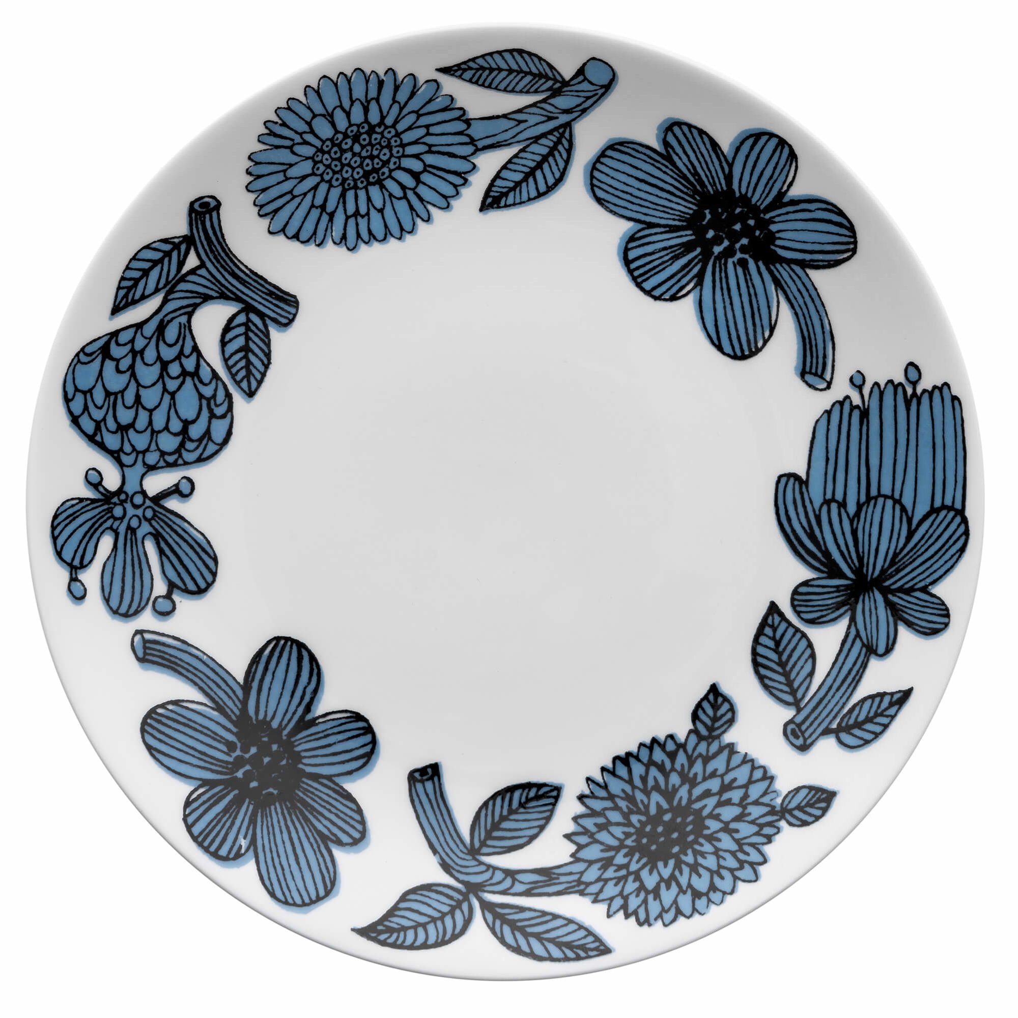 Blå Aster Tallerken, 18 Cm fra Gustavsberg