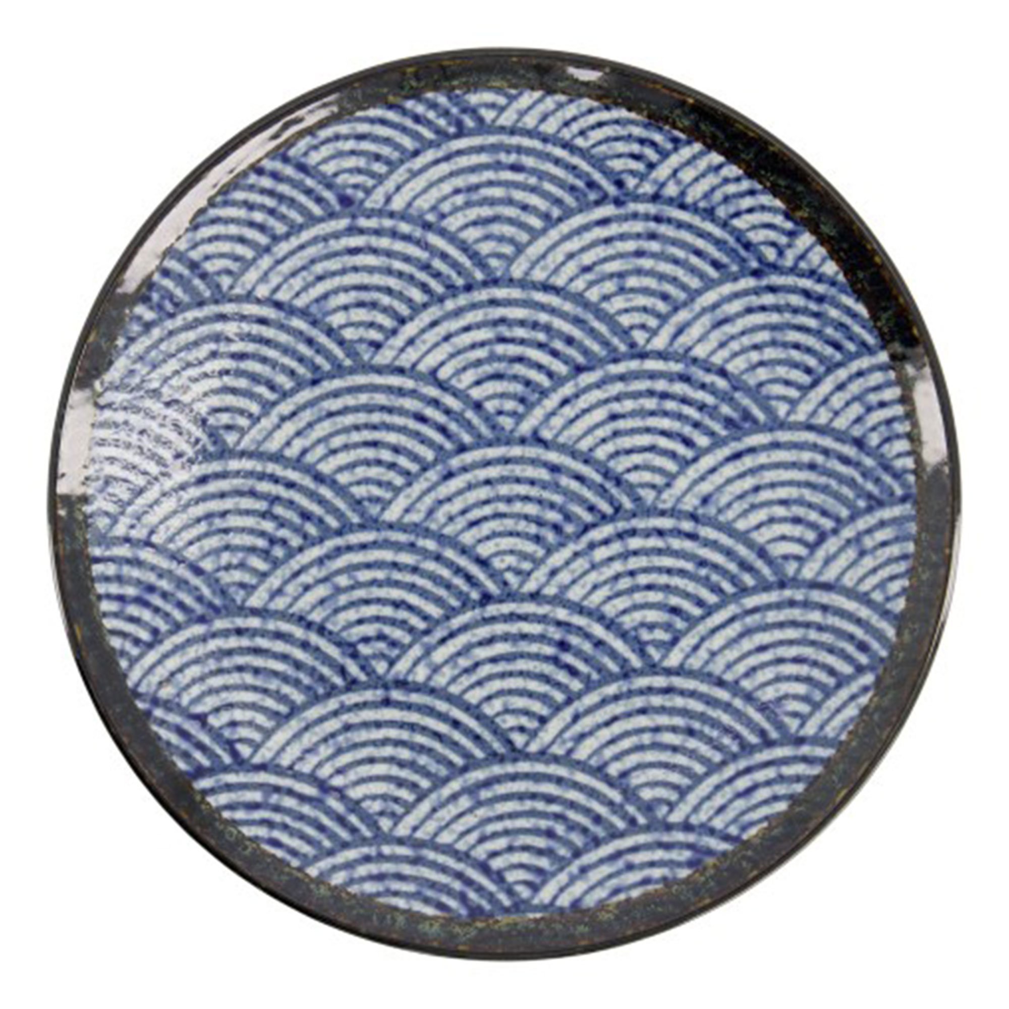 Aisai Seigaiha Tallerken 26 Cm fra Tokyo Design Studio