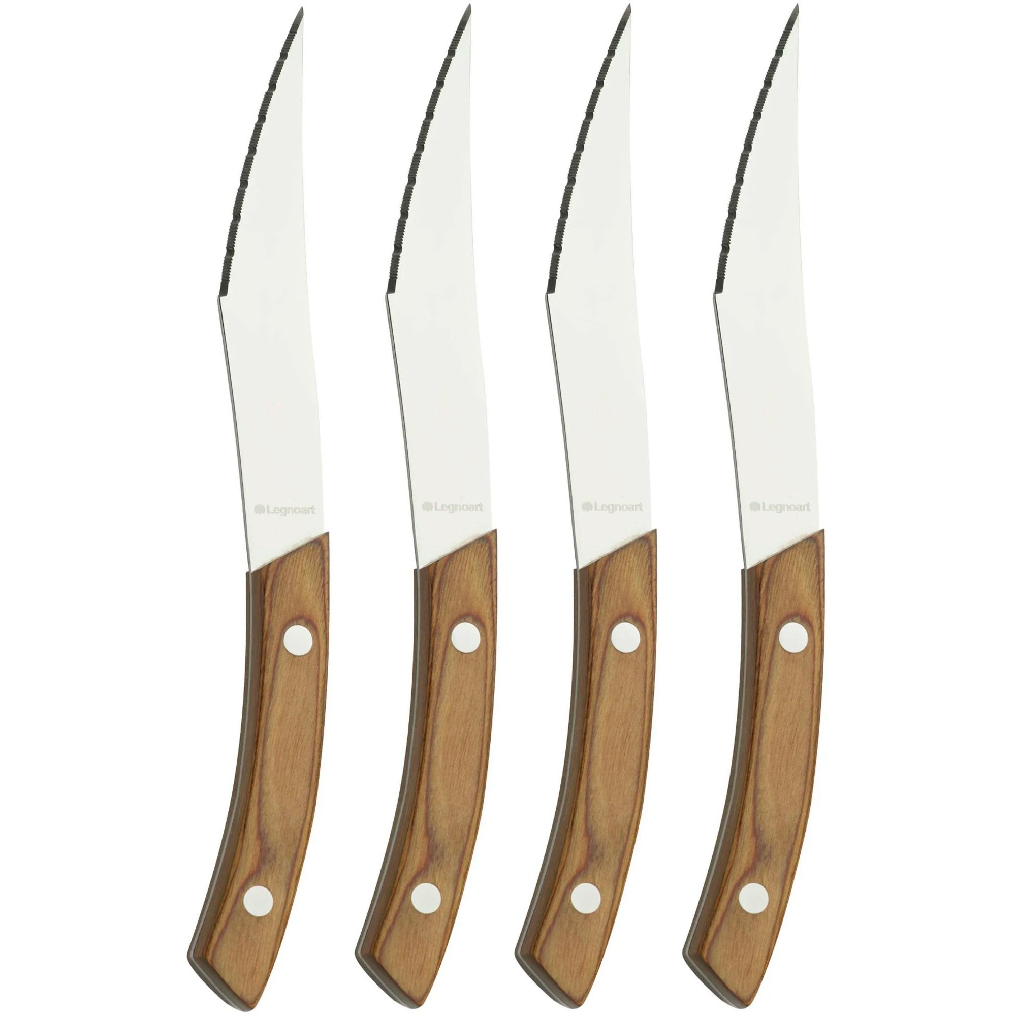 Ck40a Napoli Pizza  Og Steakknive, Lyst Træ, 4 Stk. fra Legnoart