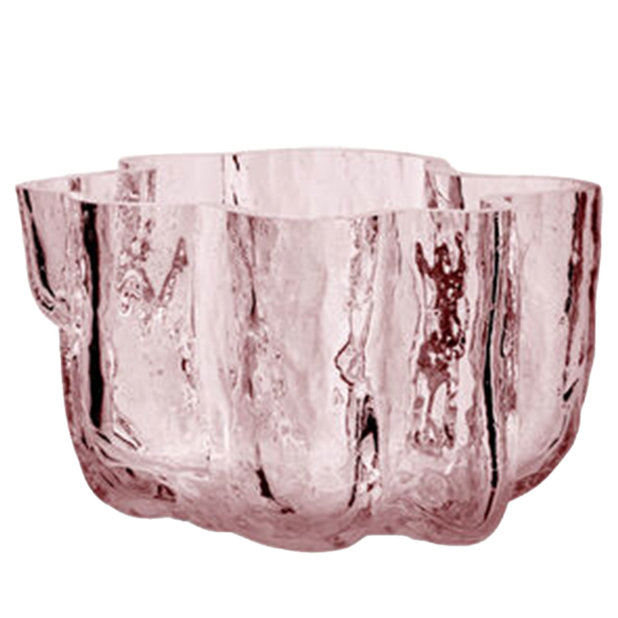 Crackle Lysestage 5,8 Cm, Rosa fra Kosta Boda