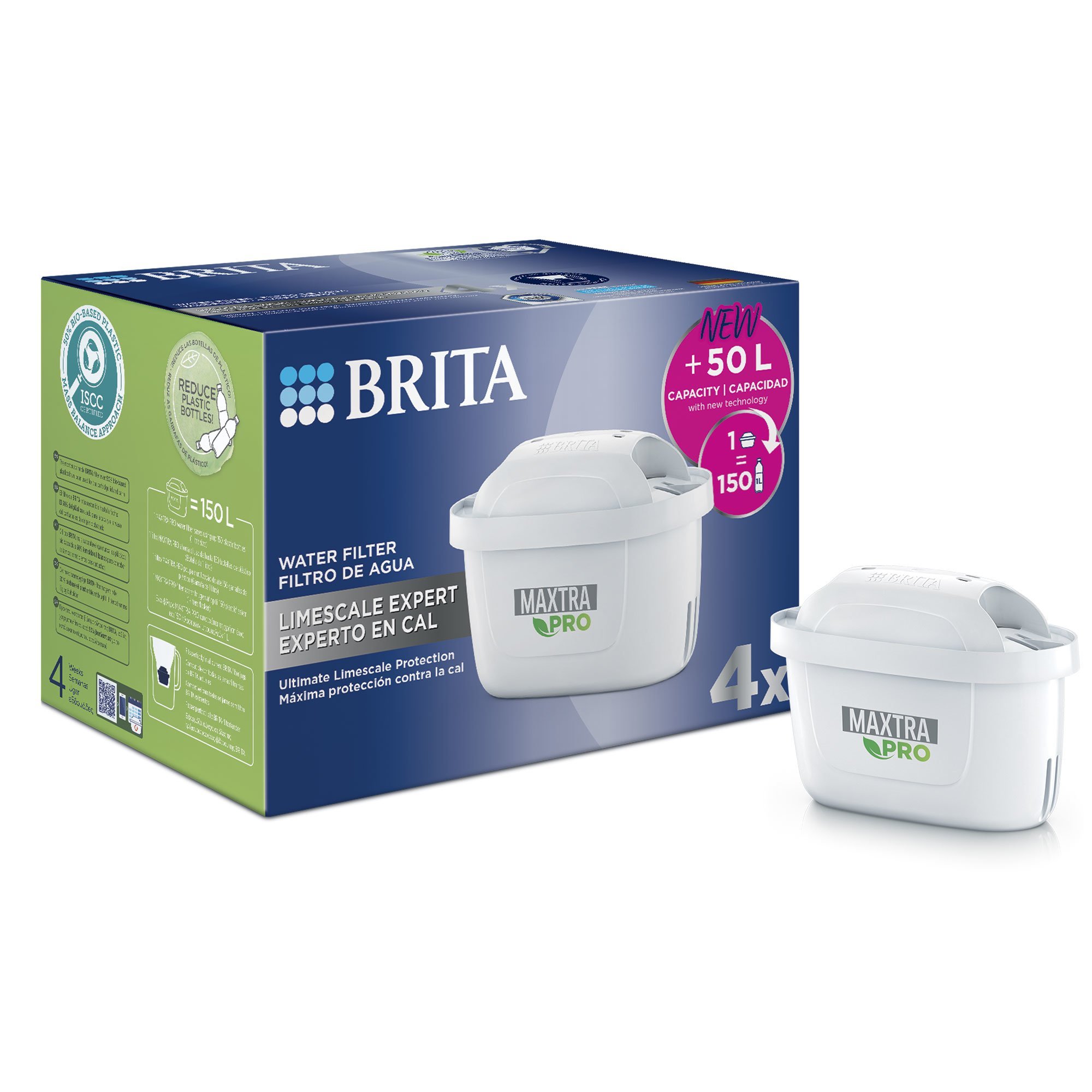 Maxtra Pro Limescale Expert Filter, 4 Pak fra Brita