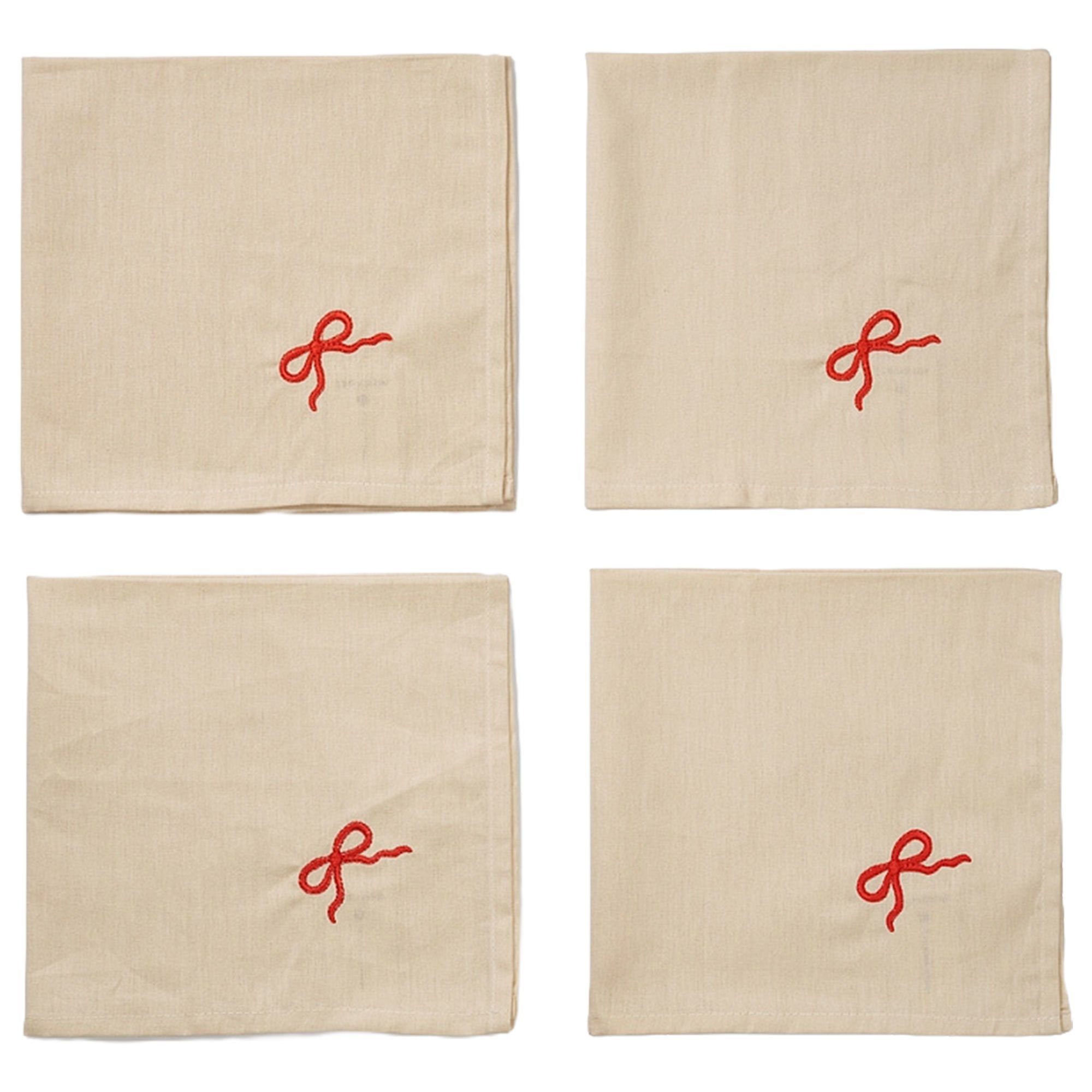 Bow Servietter 40 X 40 Cm, 4 Pak fra Midnatt