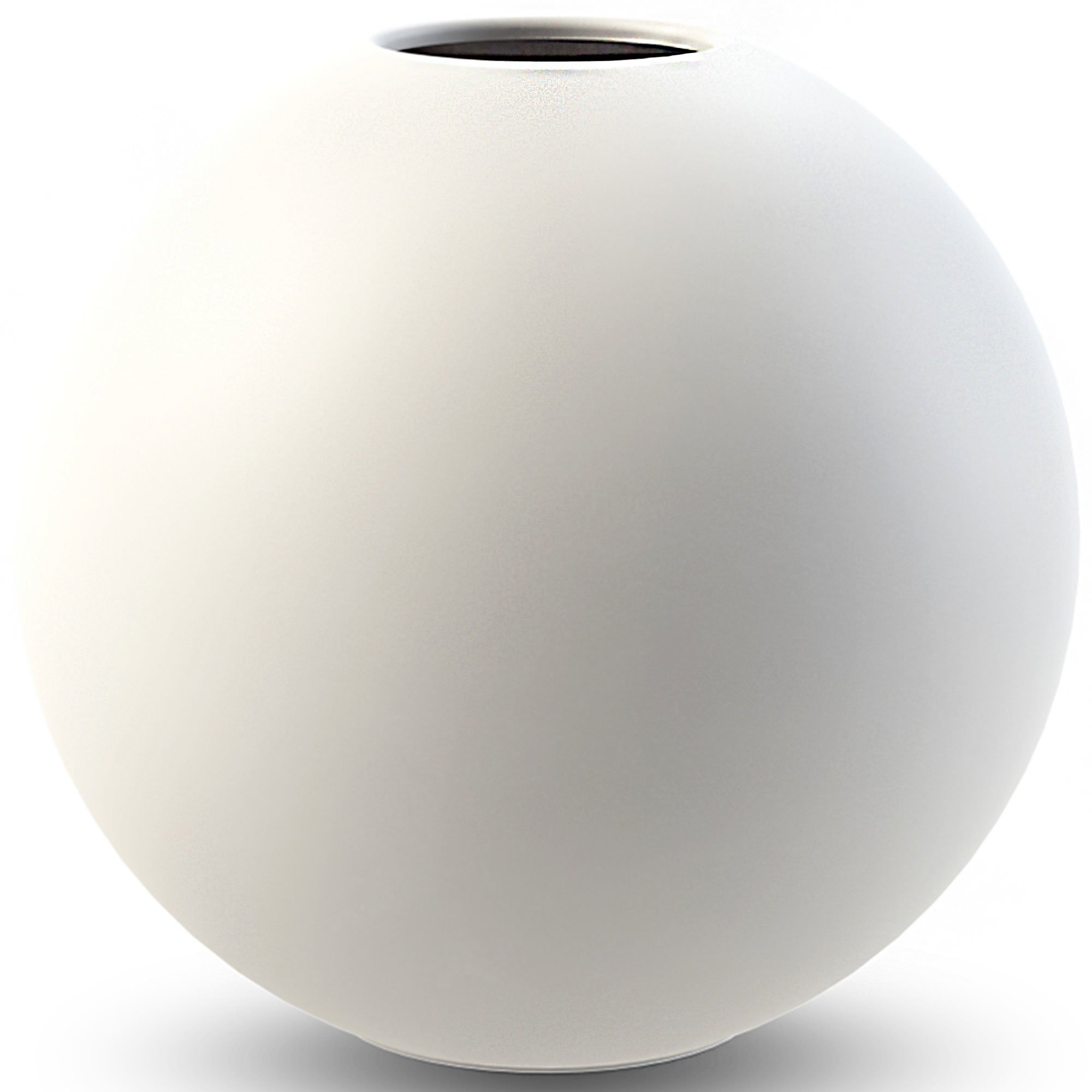 Ball Vase, 20 Cm, White fra Cooee Design