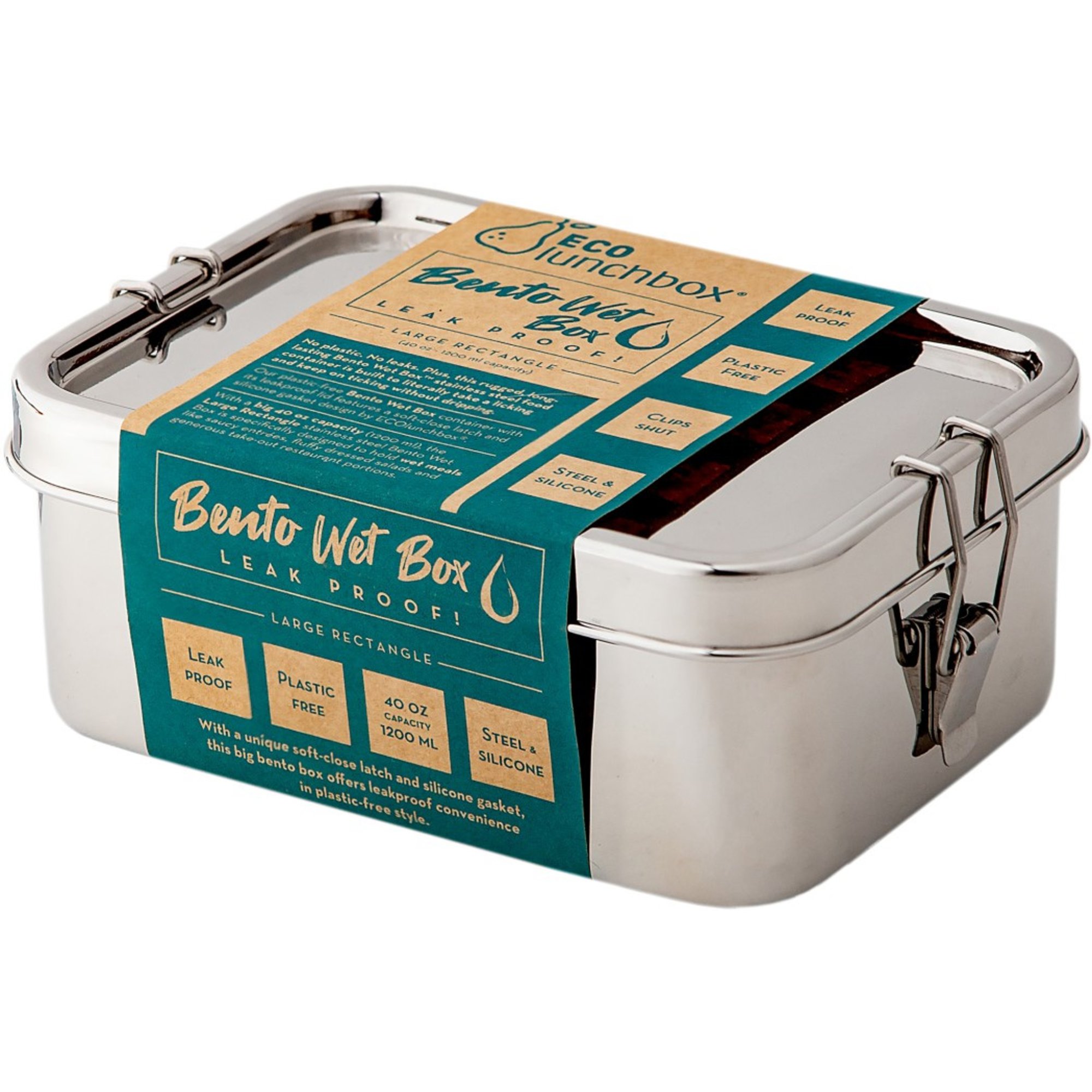 Bento Wet Box Madkasse, Rektangulær fra Eco Lunchbox
