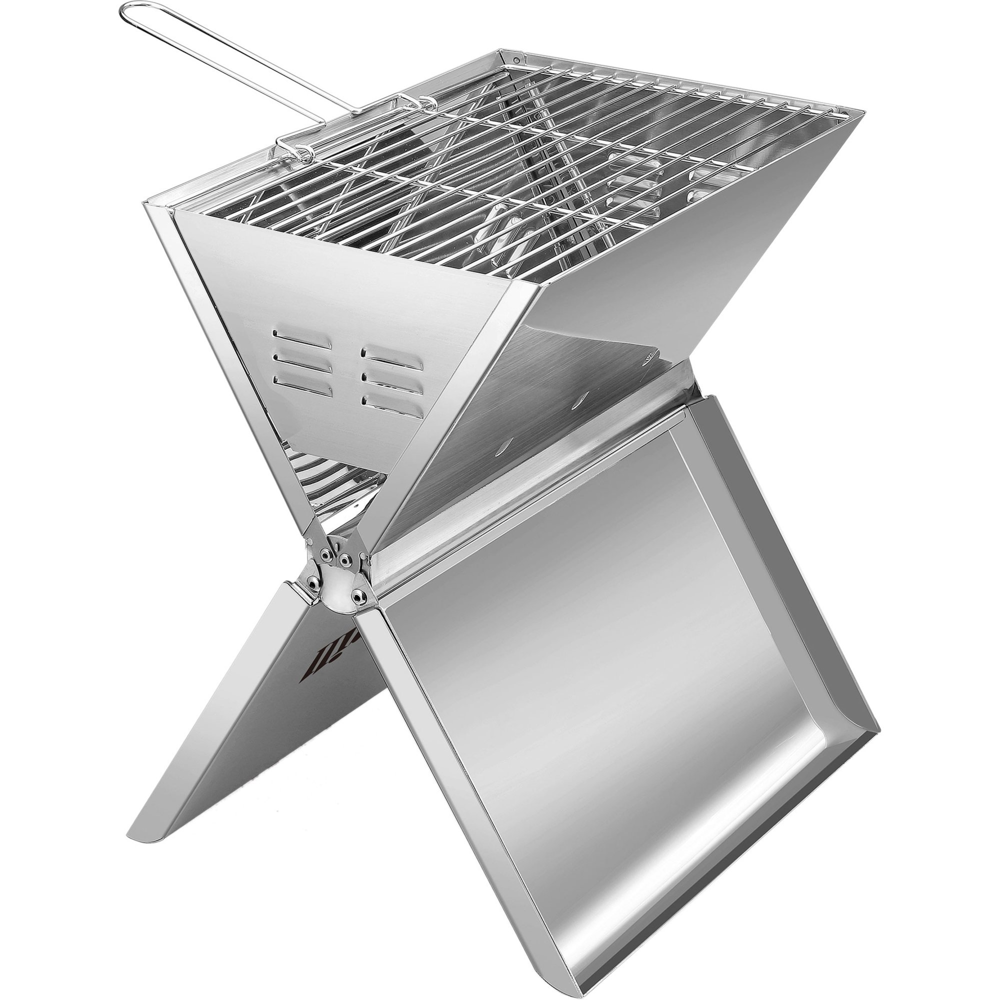 Sammenklappelig Grill 36 X 26 Cm, Rustfrit Stål fra Hällmark