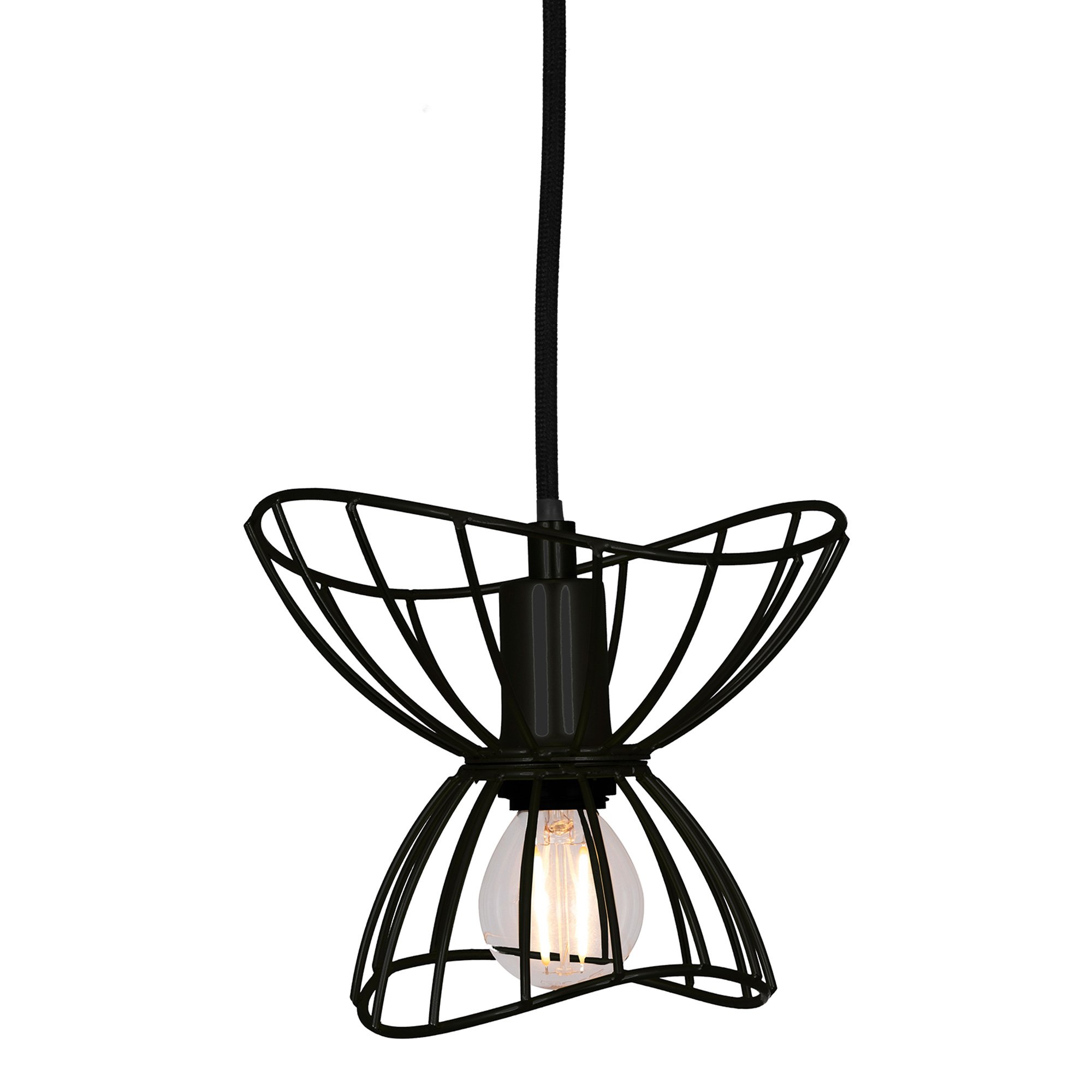 Ray Pendel 16 Cm, Sort fra Globen Lighting