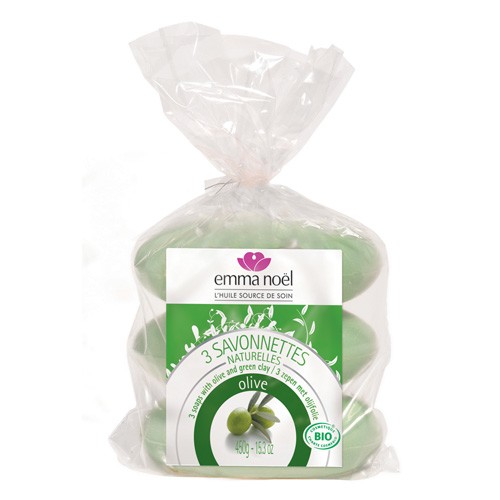 Oliven Sæbe 3 X 150 Gr.   450 Gr   Emma Nöel fra Emma Noël