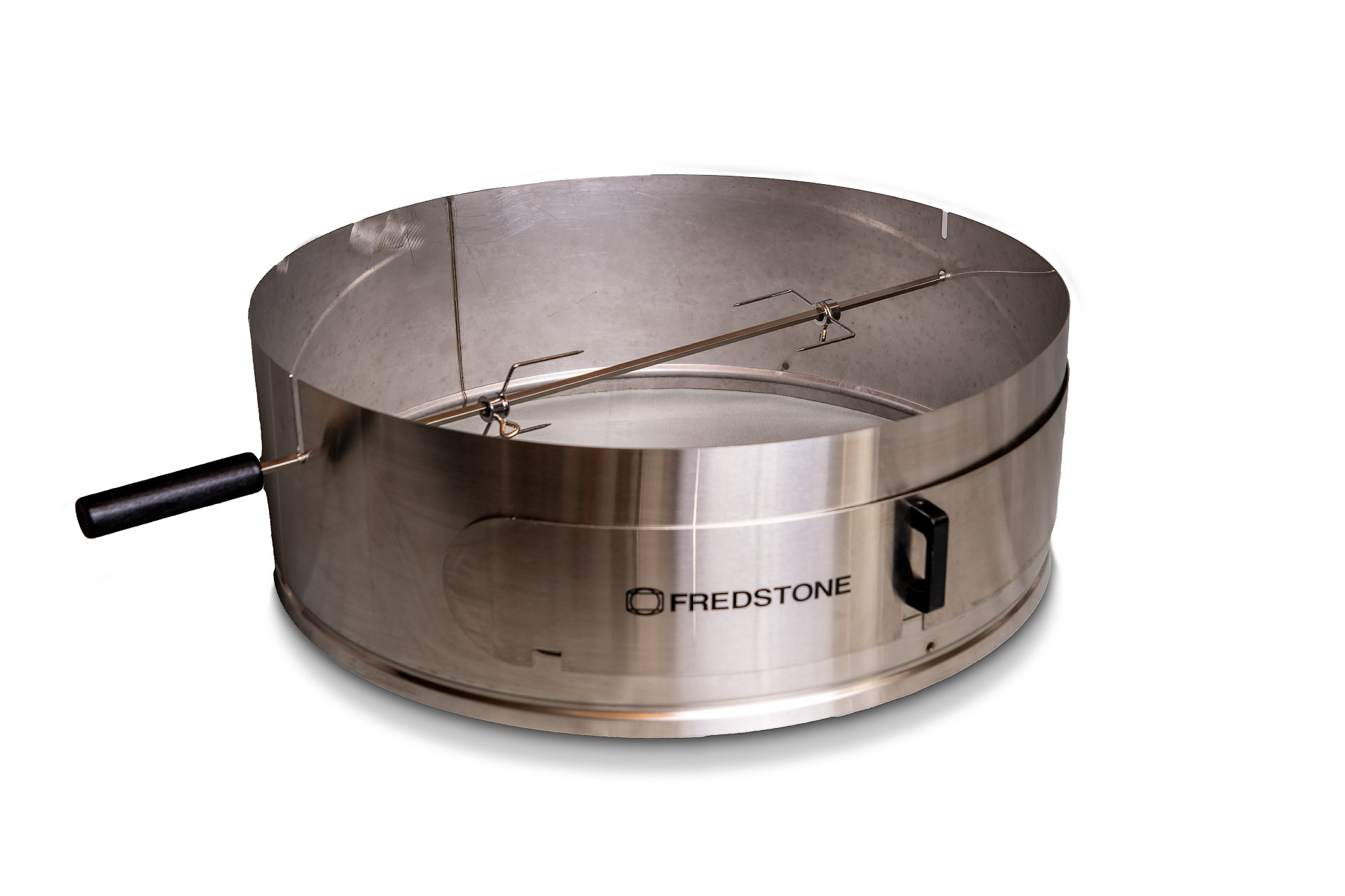 Fredstone Pizzaindsats Rotisseri Til 57 Cm Kuglegrill. (incl. Ring, Låge, Spyd, Gafler)