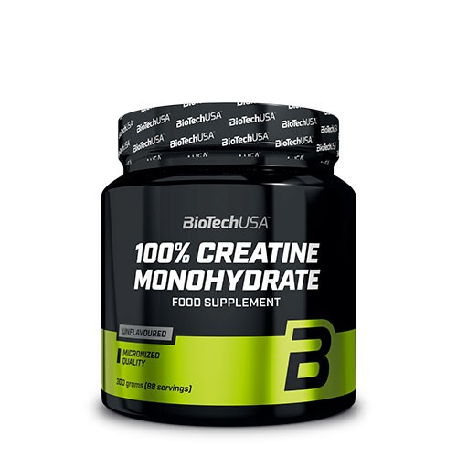 100% Creatine Monohydrate   300 Gram   Biotech fra Biotechusa