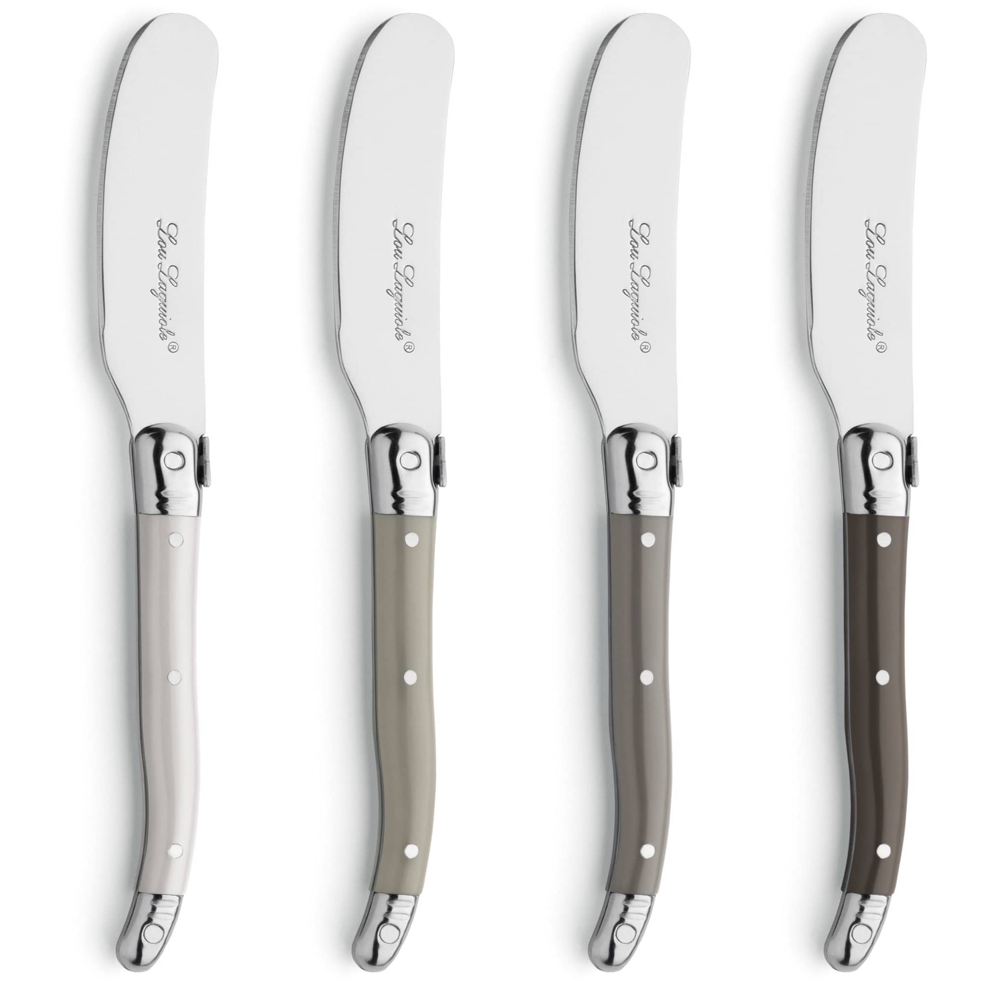 Smørknive 4 Pak, Blandede Farver fra Lou Laguiole
