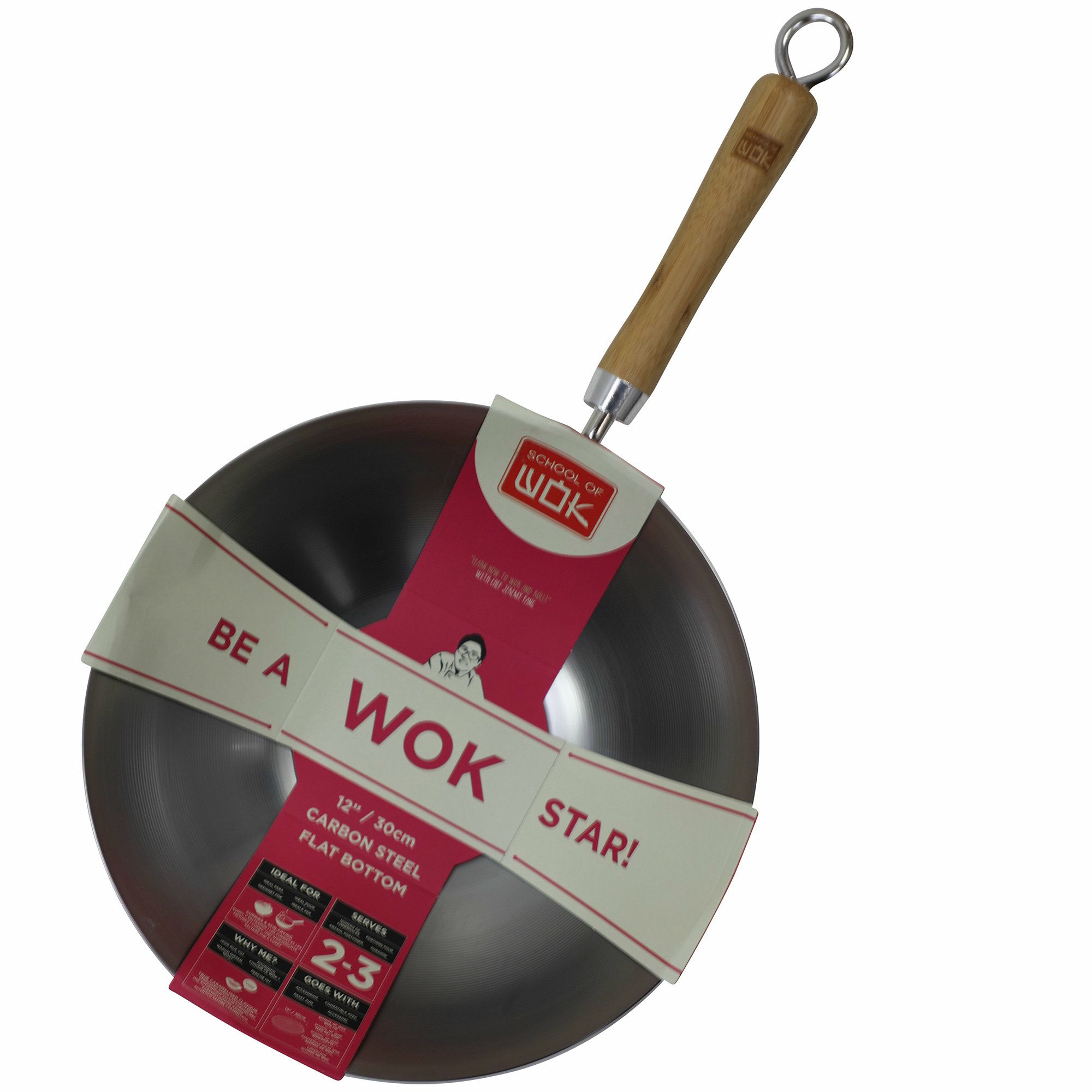 Kulstål Wok 30 Cm. fra Dexam