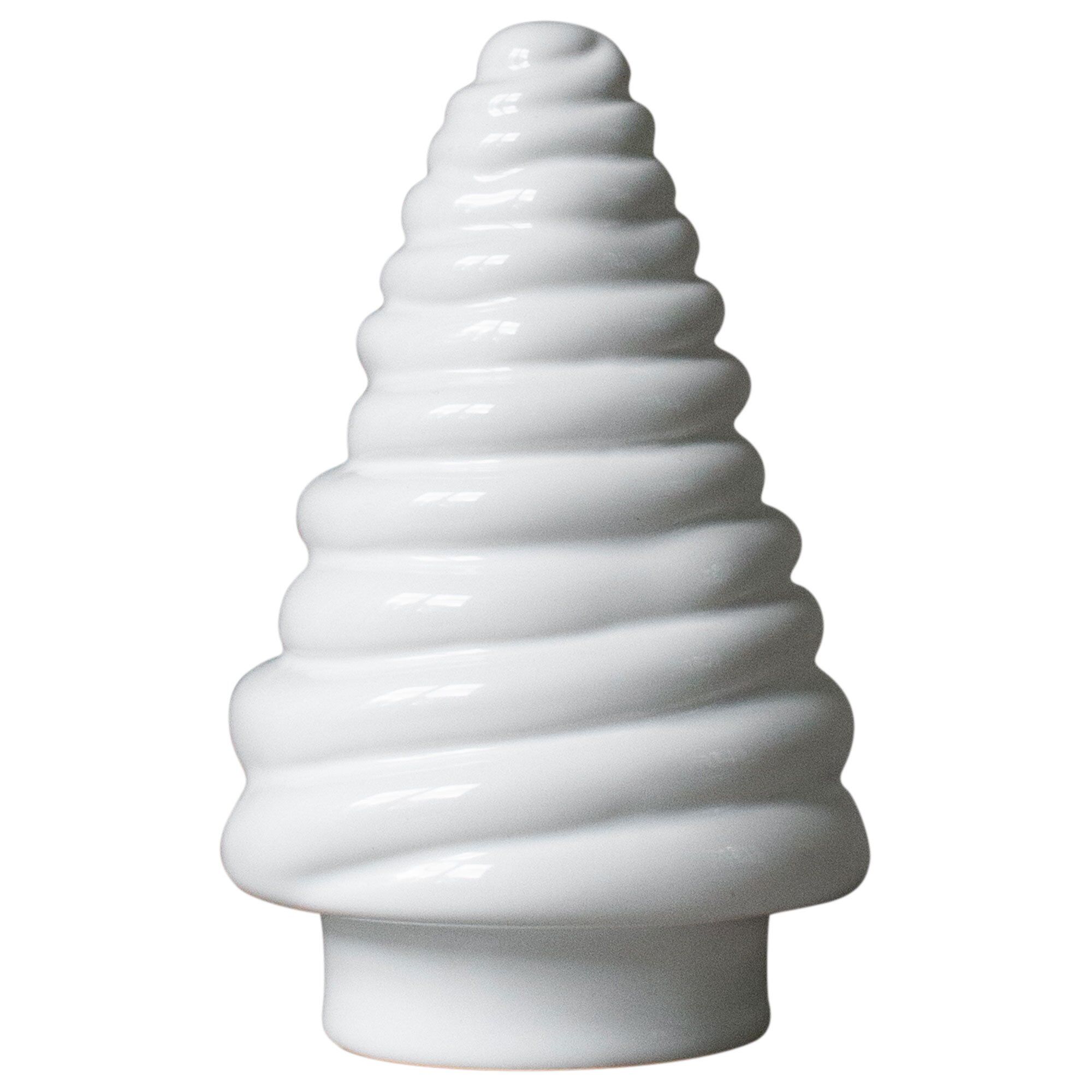 Curl Tree Pyntegran, 13 Cm, Shiny White fra Dbkd