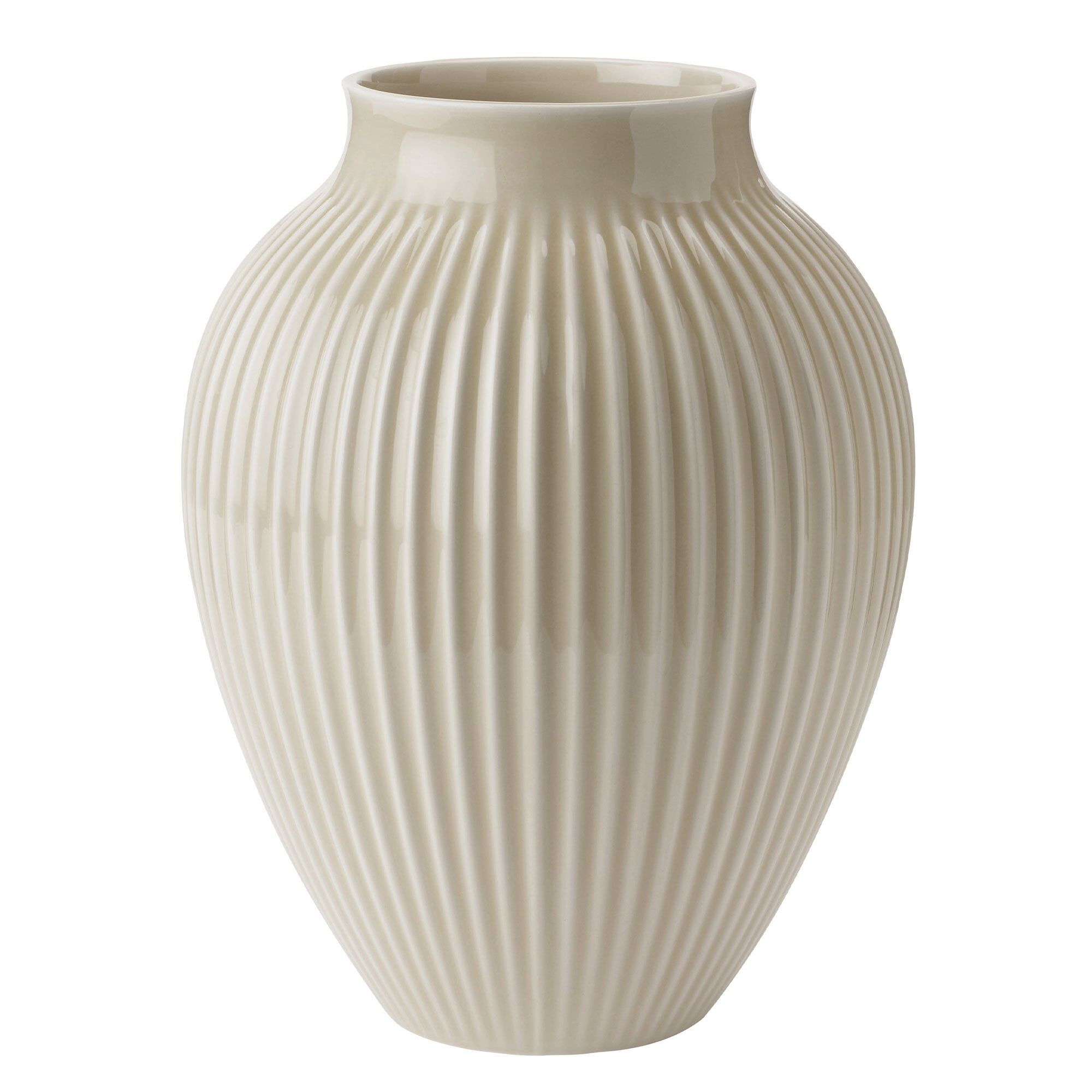 Ripple Vase 27 Cm, Sand fra Knabstrup
