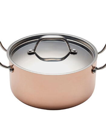 Blomsterbergs Gryde Med Låg Liter Kobber