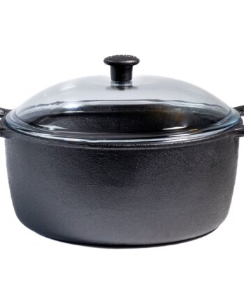 Carl Victor Støbejernsgryde Med Glaslåg Liter