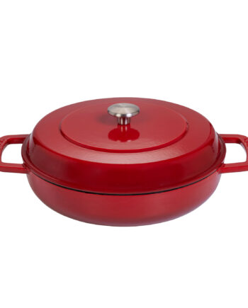 Combekk Lav Gryde Med Låg ø28 Liter Cherry