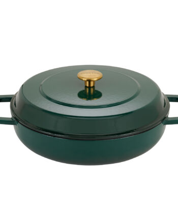 Combekk Lav Gryde Med Låg ø28 Liter Grøn