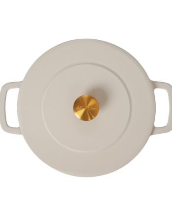 Combekk Støbejernsgryde Med Låg ø24 Liter Sand