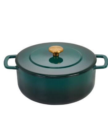 Combekk Støbejernsgryde Med Låg ø28 Liter Grøn
