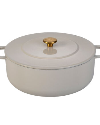 Combekk Støbejernsgryde Med Låg ø28 Liter Sand