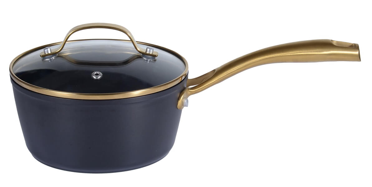 Conzept Kasserolle Med Messinghåndtag Låg