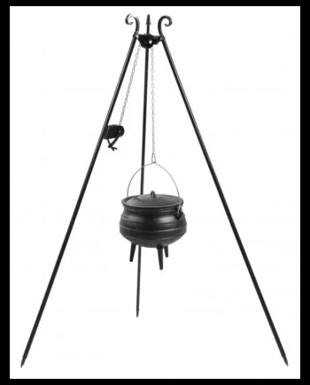 Cook King 180 Ben Til Bålsted Med Støbejerns Afrikansk Gryde  Winch