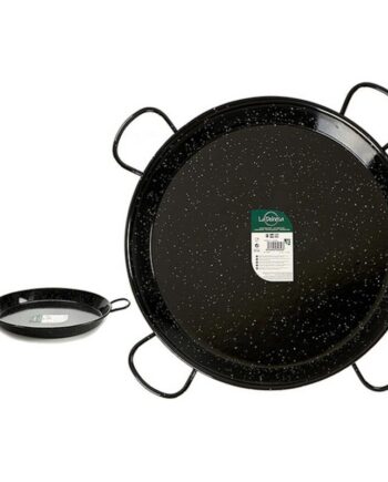 Dehesa Paellapande Glaseret Stål Sort