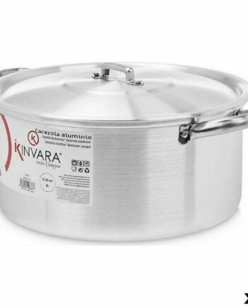 Gryde Med Låg Kinvara Sølvfarvet Stk