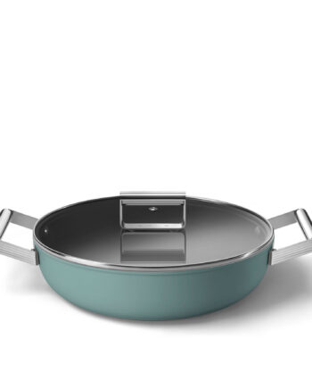 Smeg Sauterpande ø28 Smaragdgrøn