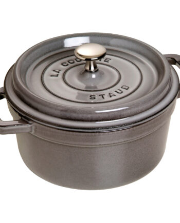 Staub Cocotte Rund Cocotte 20cm Liter Grå