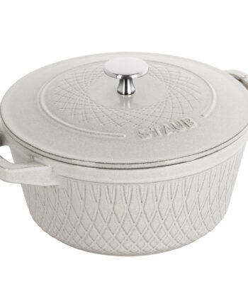 Staub Twister Støbejernsgryde White Truffle