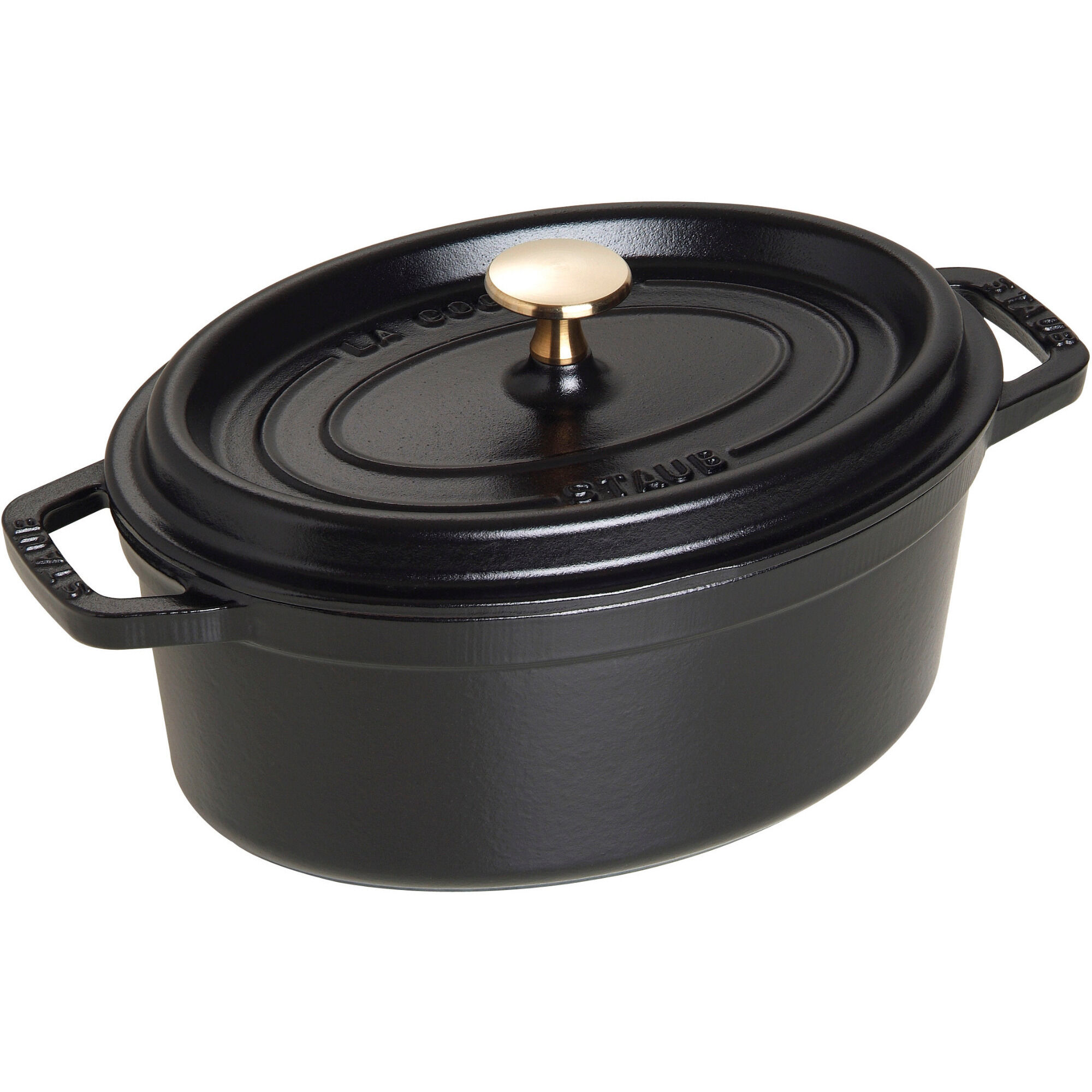 Staub Cocotte Oval Cocotte 23cm Liter Sort