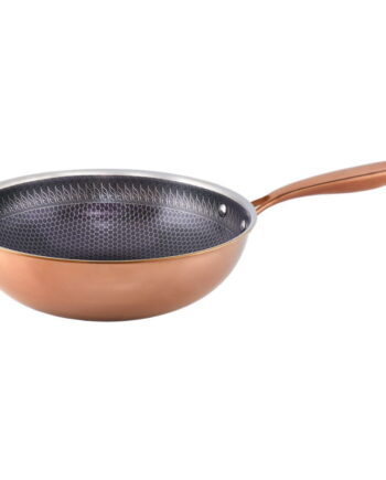 Santo Wok Med Hybridbelægning Rose Gold