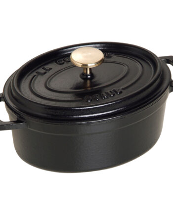 Staub Cocotte Oval Cocotte 15cm Liter Sort
