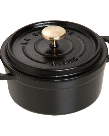 Staub Cocotte Rund Cocotte 12cm Liter Sort