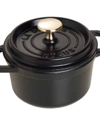 Staub Cocotte Rund Cocotte 14cm Liter Sort