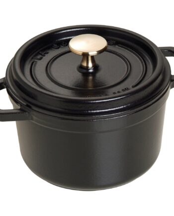 Staub Cocotte Rund Cocotte 16cm Liter Sort