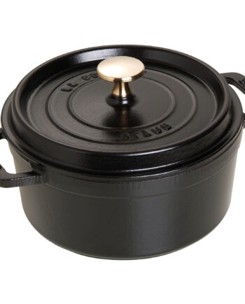 Staub Cocotte Rund Cocotte 18cm Liter Sort