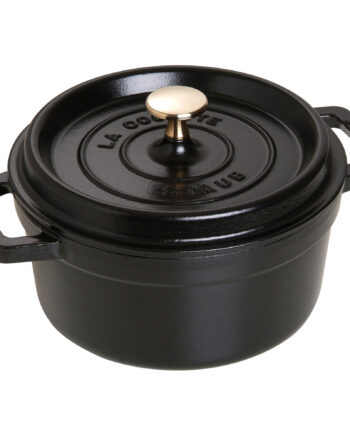 Staub Cocotte Rund Cocotte 20cm Liter Sort