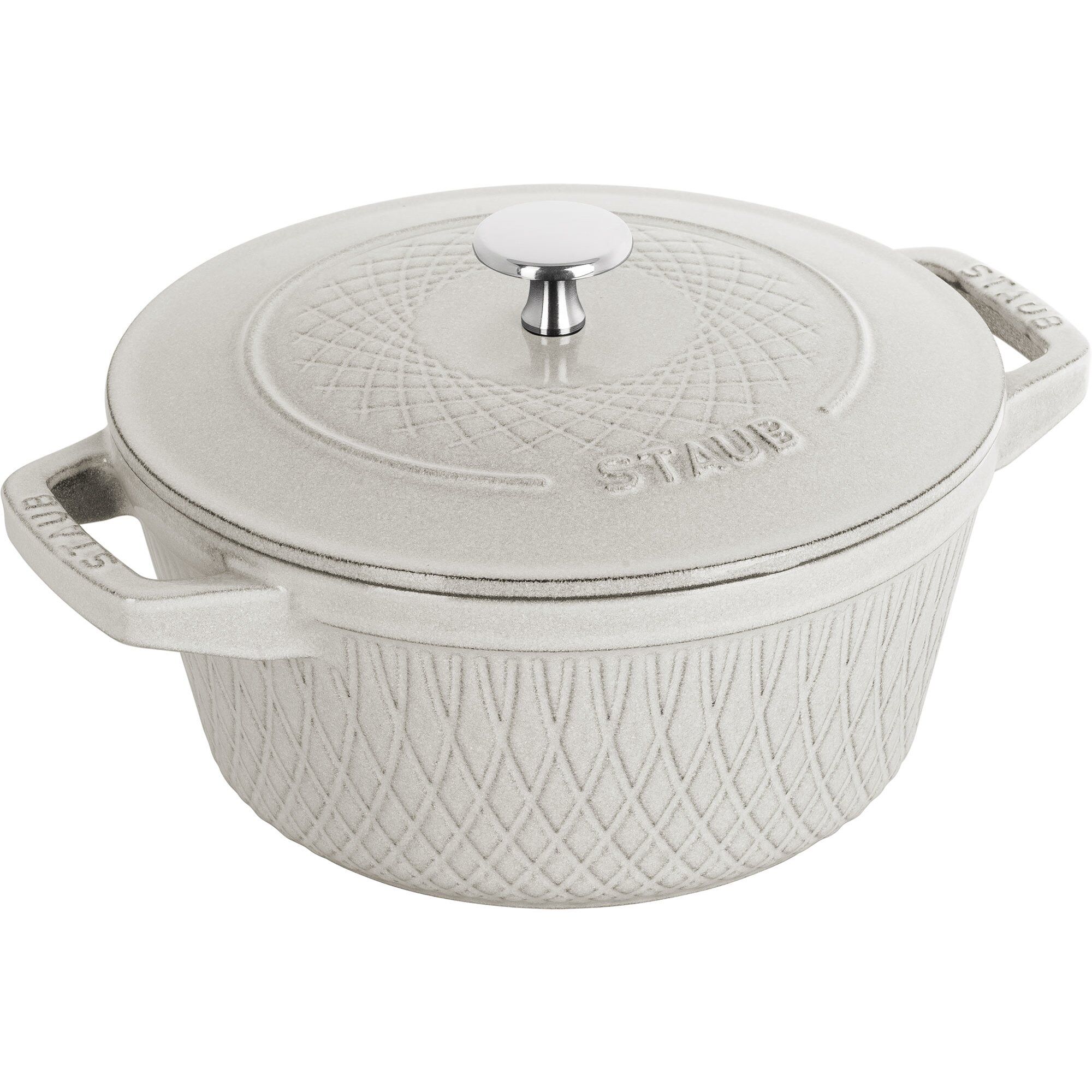 Staub Twister Støbejernsgryde White Truffle
