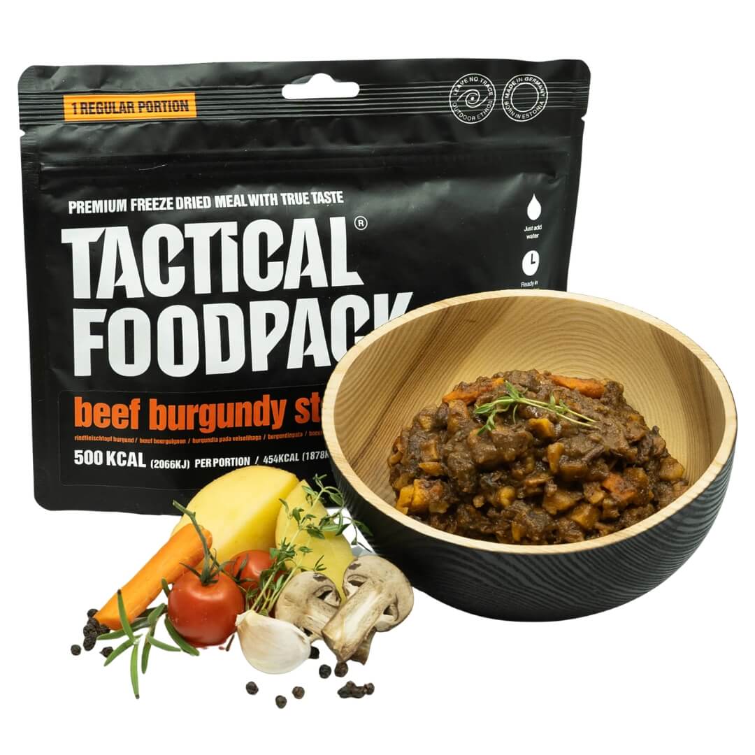 Frysetørret Mad Tactical Foodpack Oksekød Bourgogne Gryde