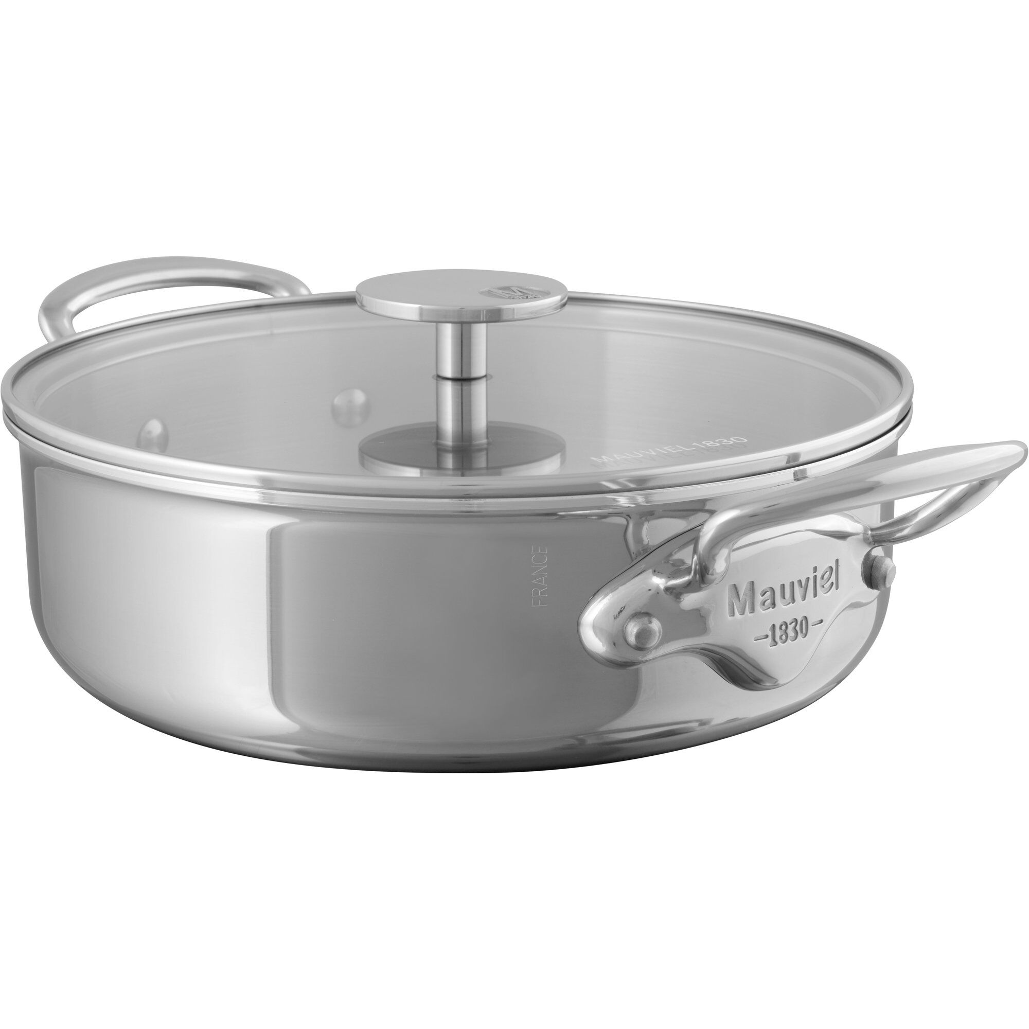 Mauviel Cook Style Gryde Med Glaslåg Liter